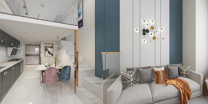 南落柒-方立方41平米-装修设计方案