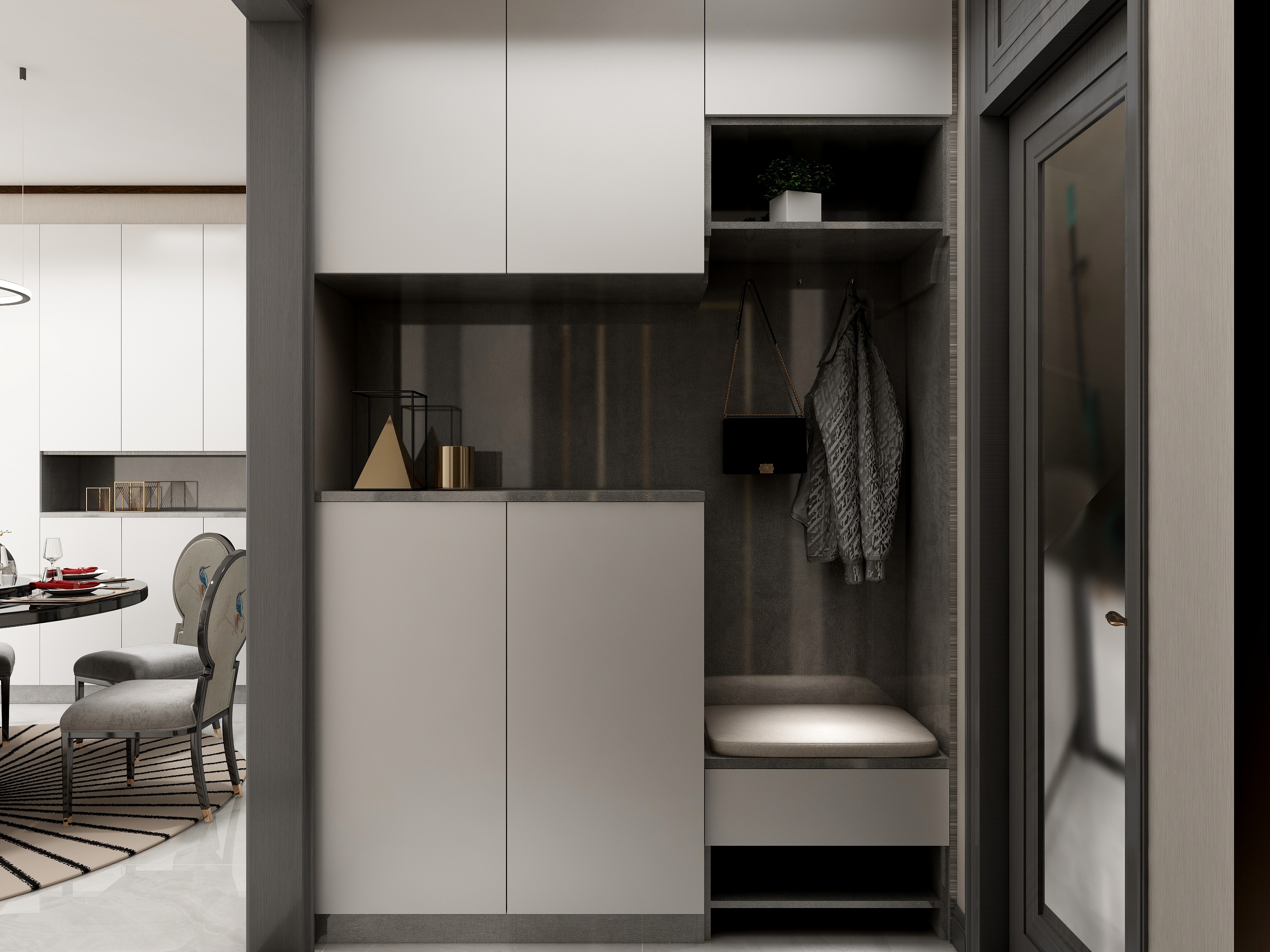 徐铭锴丶-万科翡翠湾--简中轻奢装修效果图