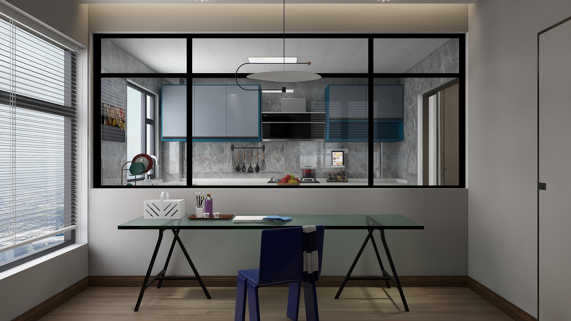 艾文丨设计师-瑞和园113㎡B户型3室0厅1卫1厨装修效果图