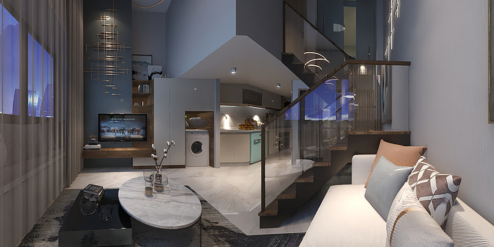 Sandy_F-西长安壹号loft-装修设计方案