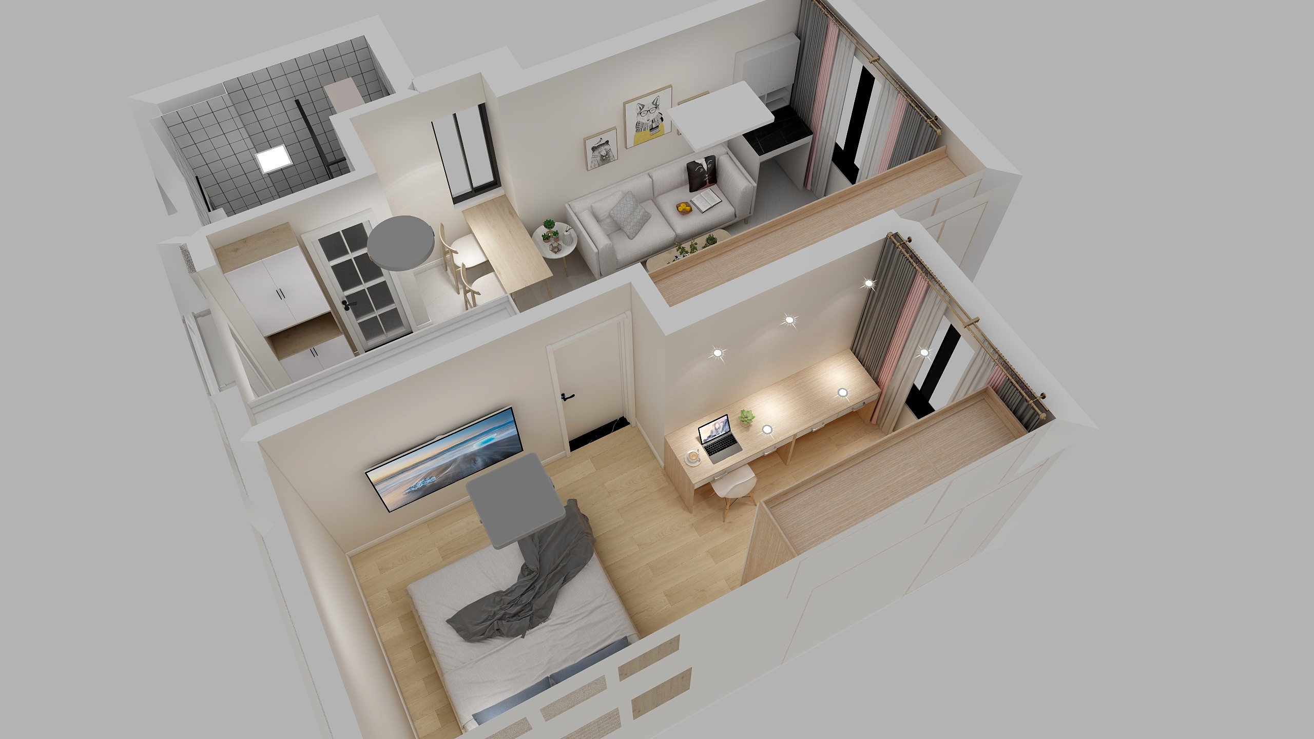 沈春洪-鹤沙航城酷家乐-装修设计方案