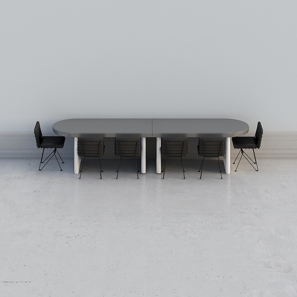 库玛设计 现代会议室-桌椅组合3D模型