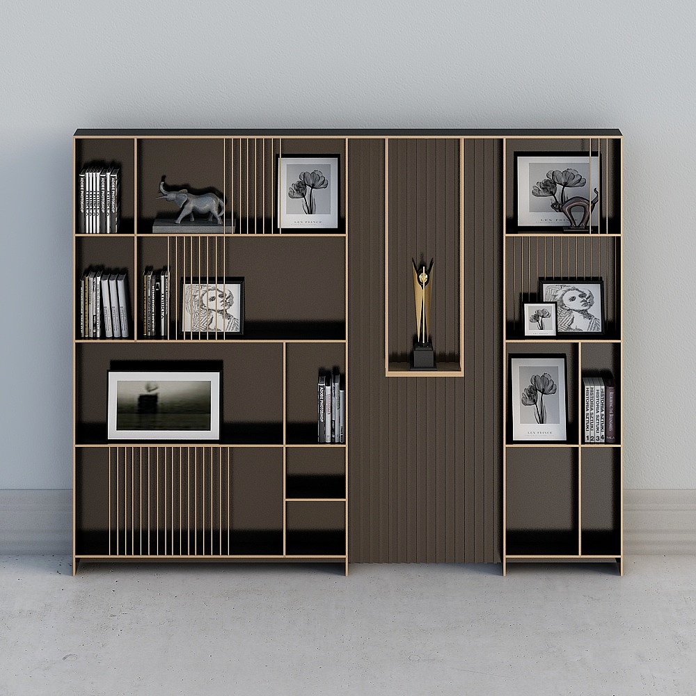 希玛设计 现代书房-柜子