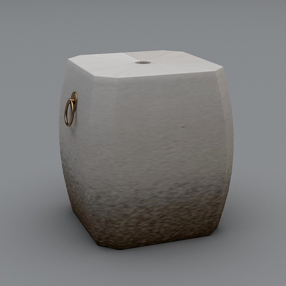 伊派设计作品 新中式茶室-凳子