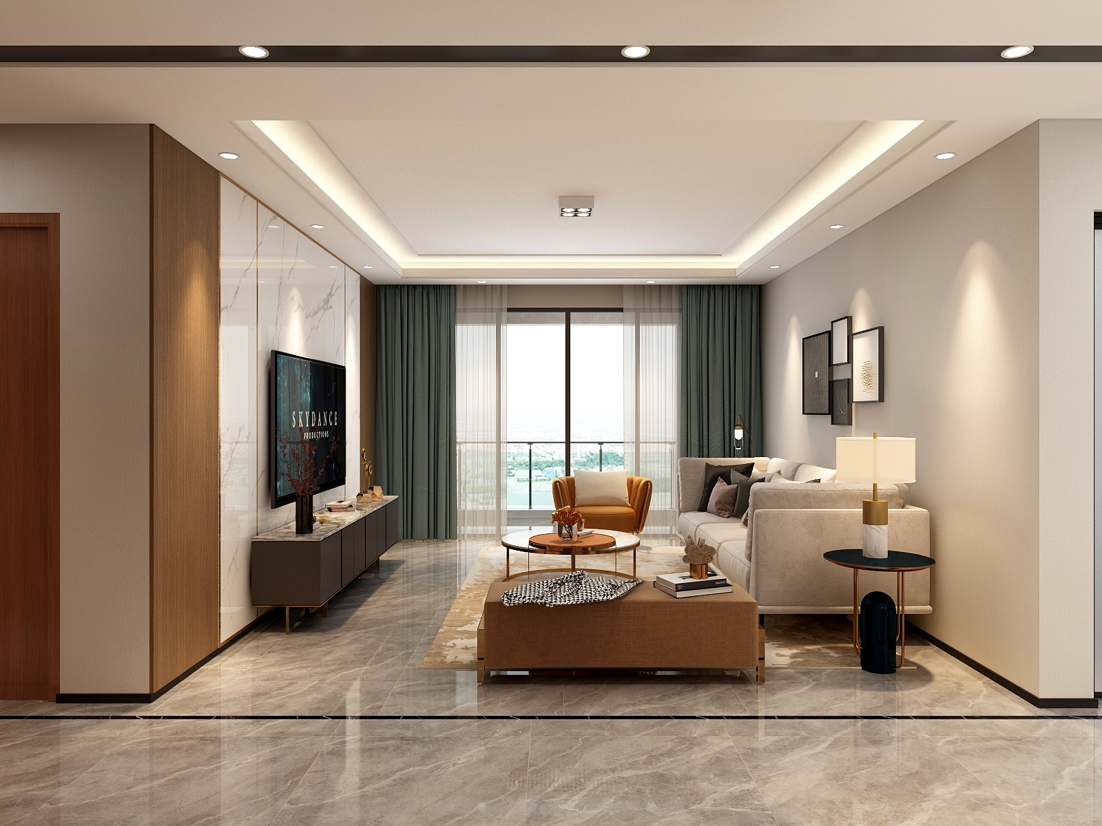 STARS星空设计-114方现代轻奢两厅三居装修效果图