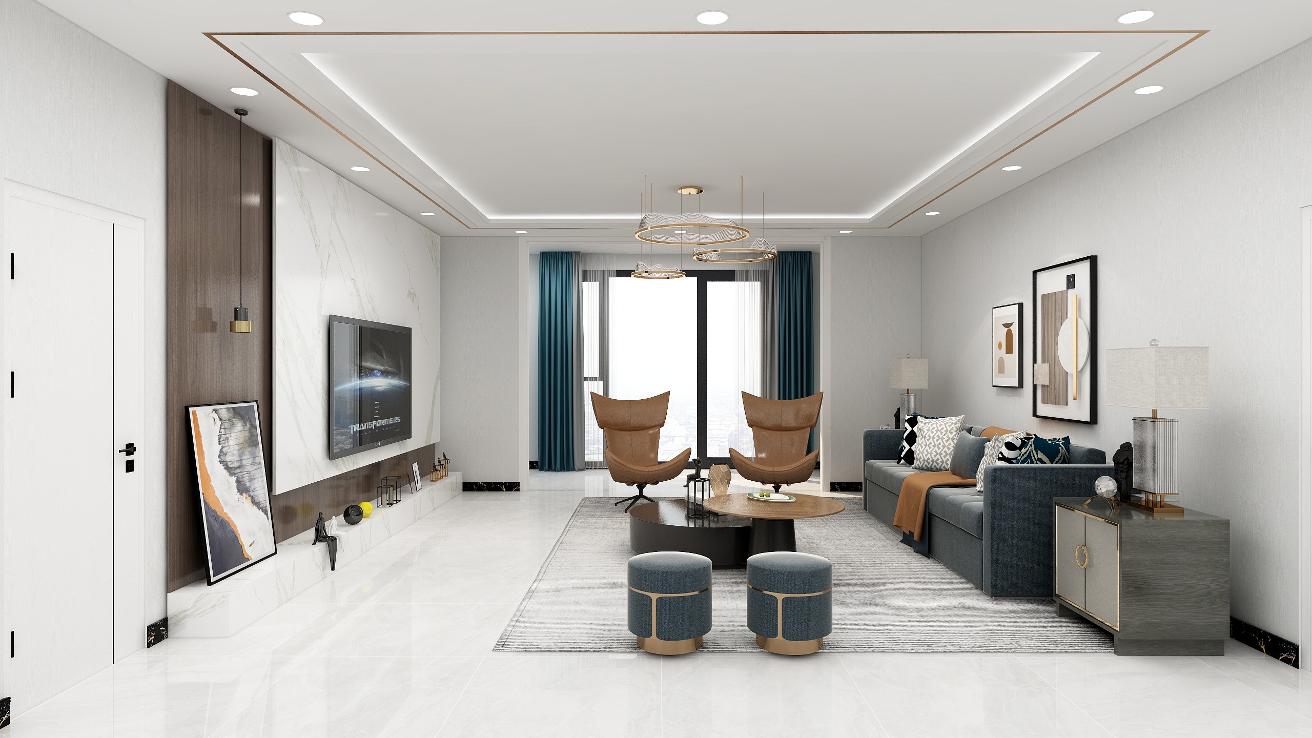 东阳罗绮软装-美的13-1-1401-装修设计方案