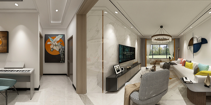 兰州中心cISX-简2.0-金色拉手-装修设计方案