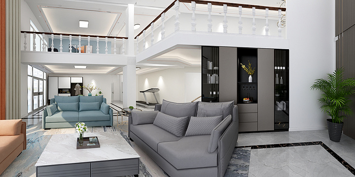 河北盐山yU-尹刘庄别墅-装修设计方案