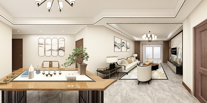 HX家装设计师-华建上院名府-装修设计方案