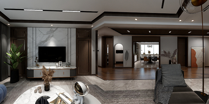 vbn阿斯顿-迟师傅-万和水岸-9号1单元6楼-装修设计方案