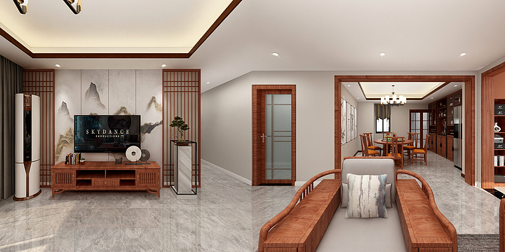 BS效果图-中式-装修设计方案