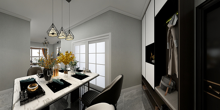 旭嵘建筑-现代天外天83M2魏先生雅居-装修设计方案