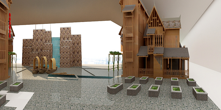 杨威设计-古风街道川东风情-装修设计方案