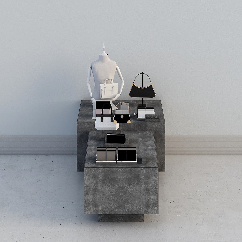 现代服装店-流水台3D模型