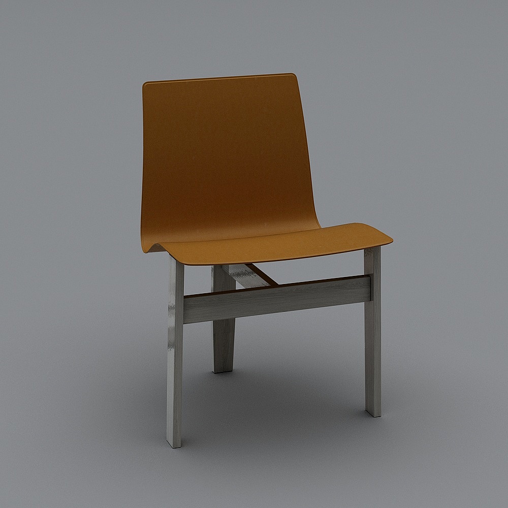 现代简约餐厅-吧椅子3D模型