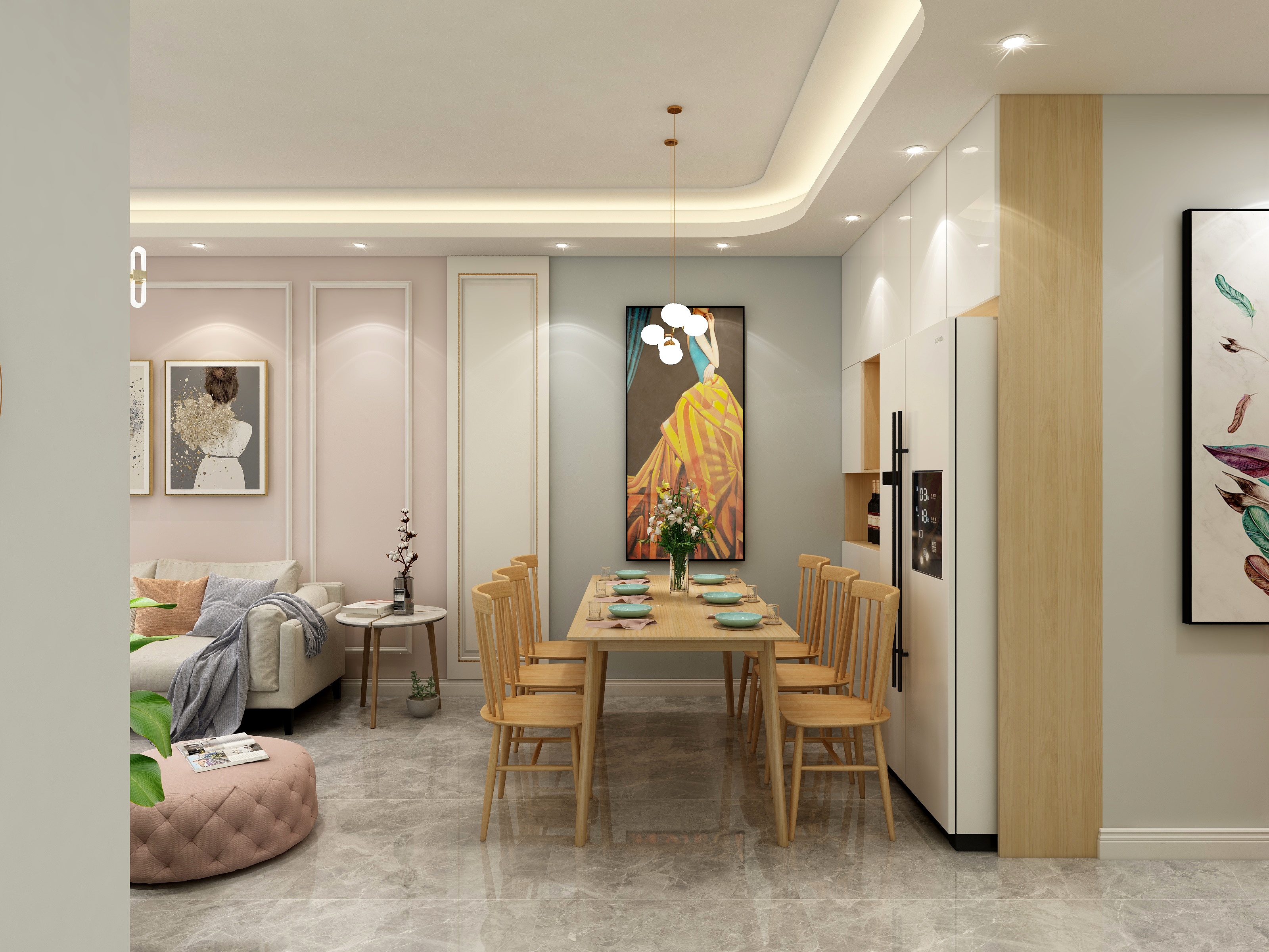 超级整装云-德信海德公园83.00㎡A2’3室2厅1卫1厨-装修设计方案