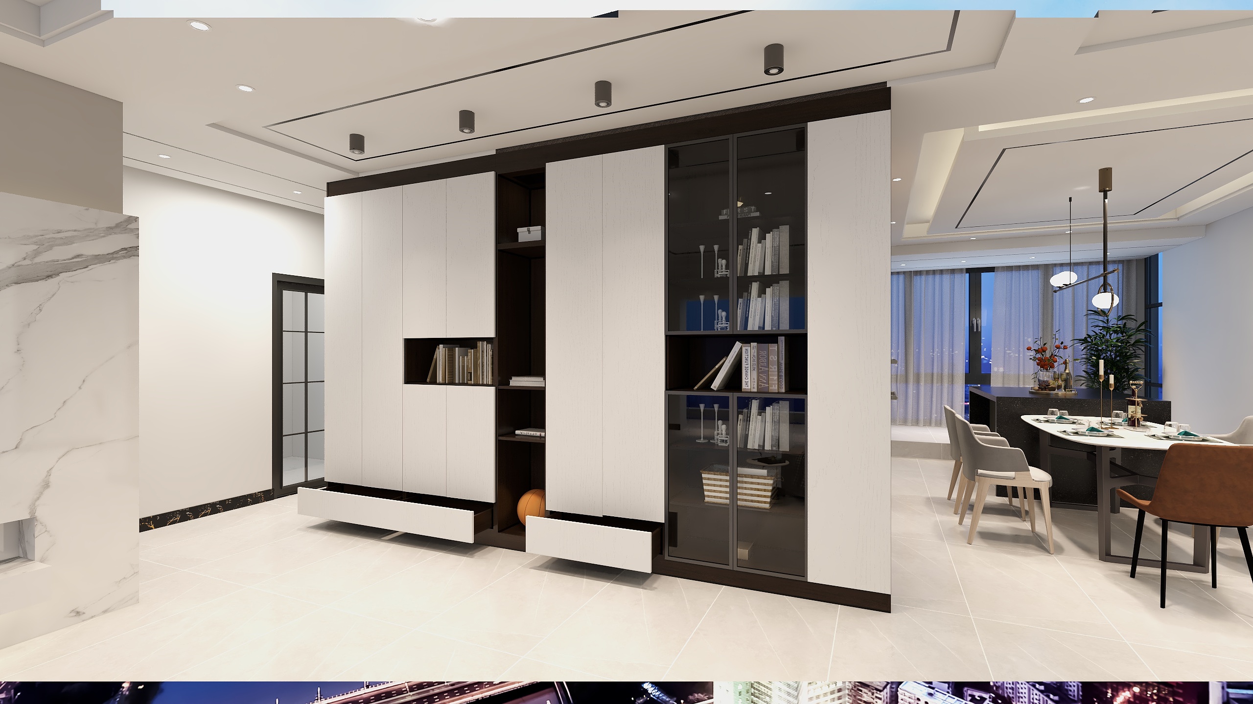 流烟似水-君临天下效果图平面-装修设计方案