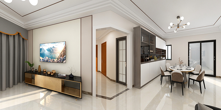 大维度空间设计有限公司-华府12-1303-装修设计方案