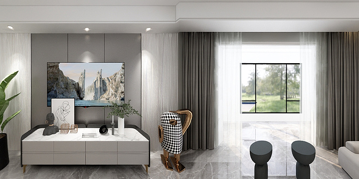 设计师新月-菊香里2#-1-703-装修设计方案