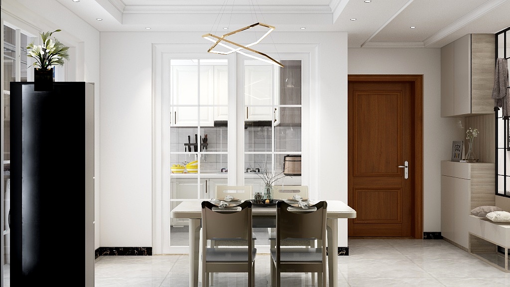 设计师v王飞-美林里王飞2号楼1单元1208-装修设计方案