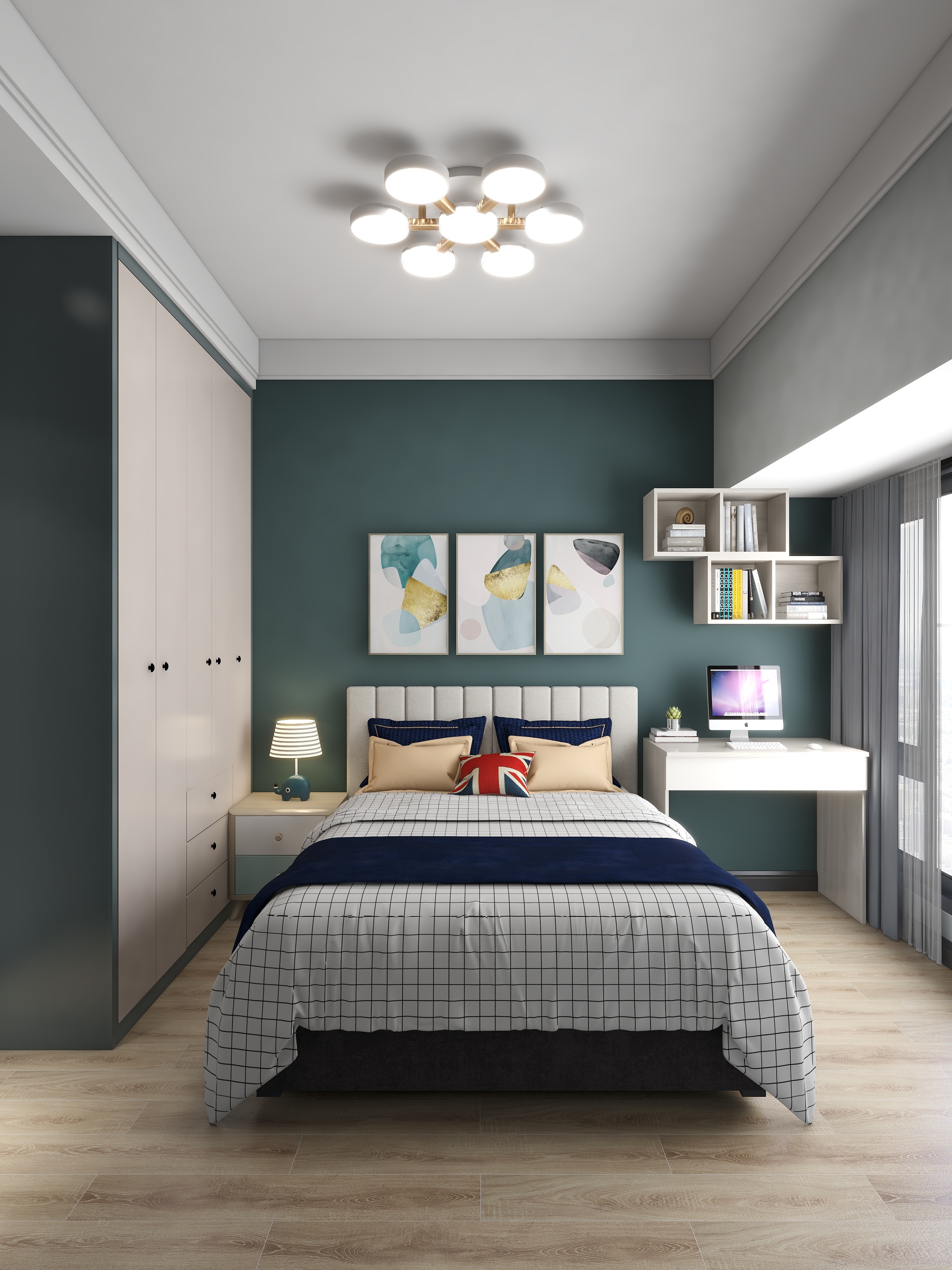 深圳丨金麟設計中心-振业时代C户型样板房-装修设计方案