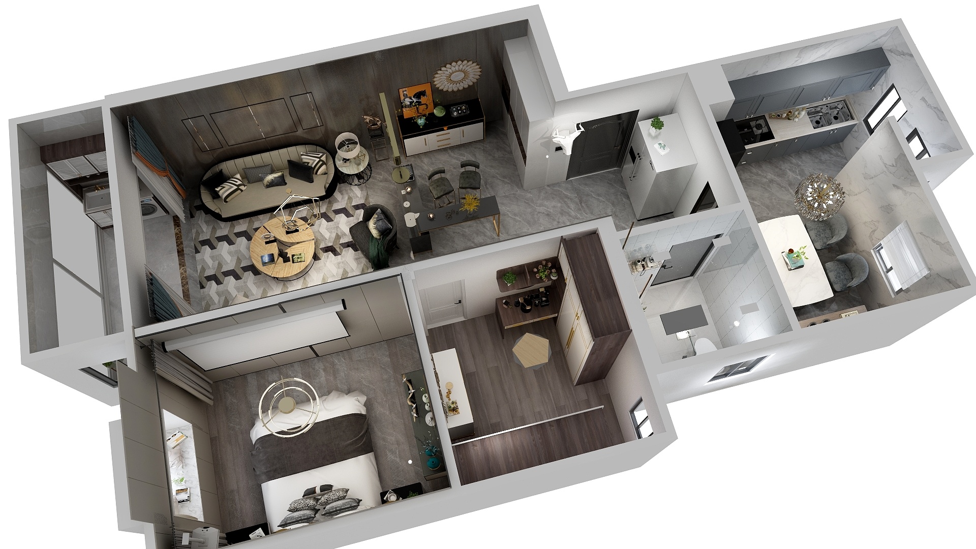 设计师尼古拉一世-金桂园92平方户型-装修设计方案