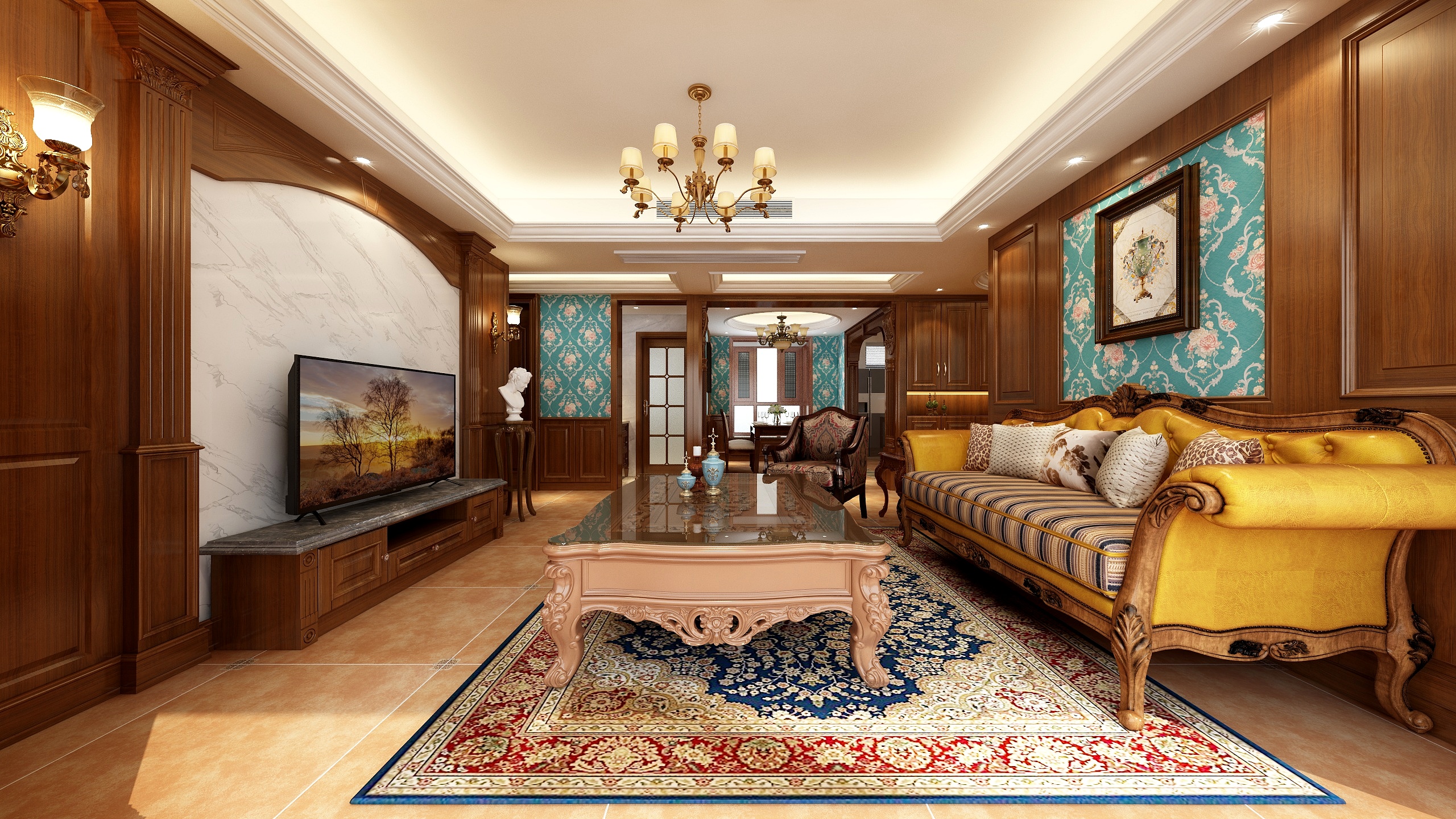 风铃168-经典美式风格-装修设计方案