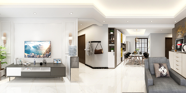 指纹设计-陈曦书香庭院6栋402E型-装修设计方案