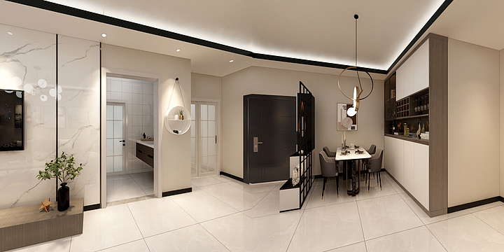 海之蓝-福成3.4号中户-装修设计方案