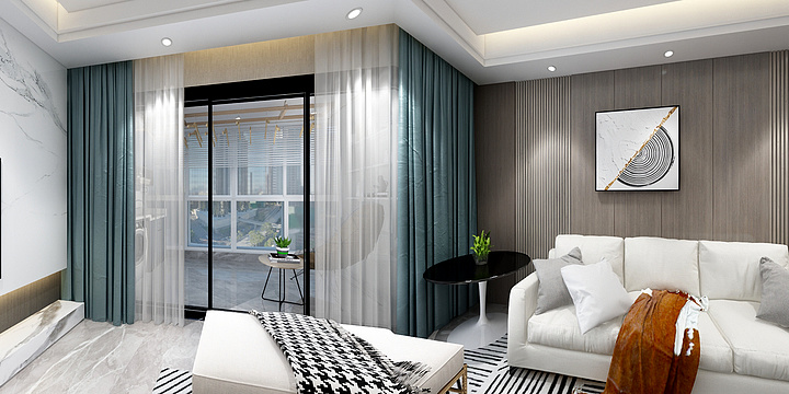 绘图病-现代青云雅苑-装修设计方案