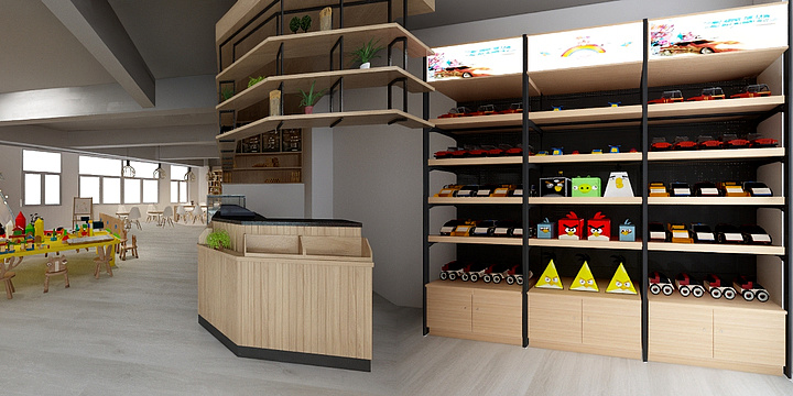 睡懒觉Lelou-汉堡店-装修设计方案