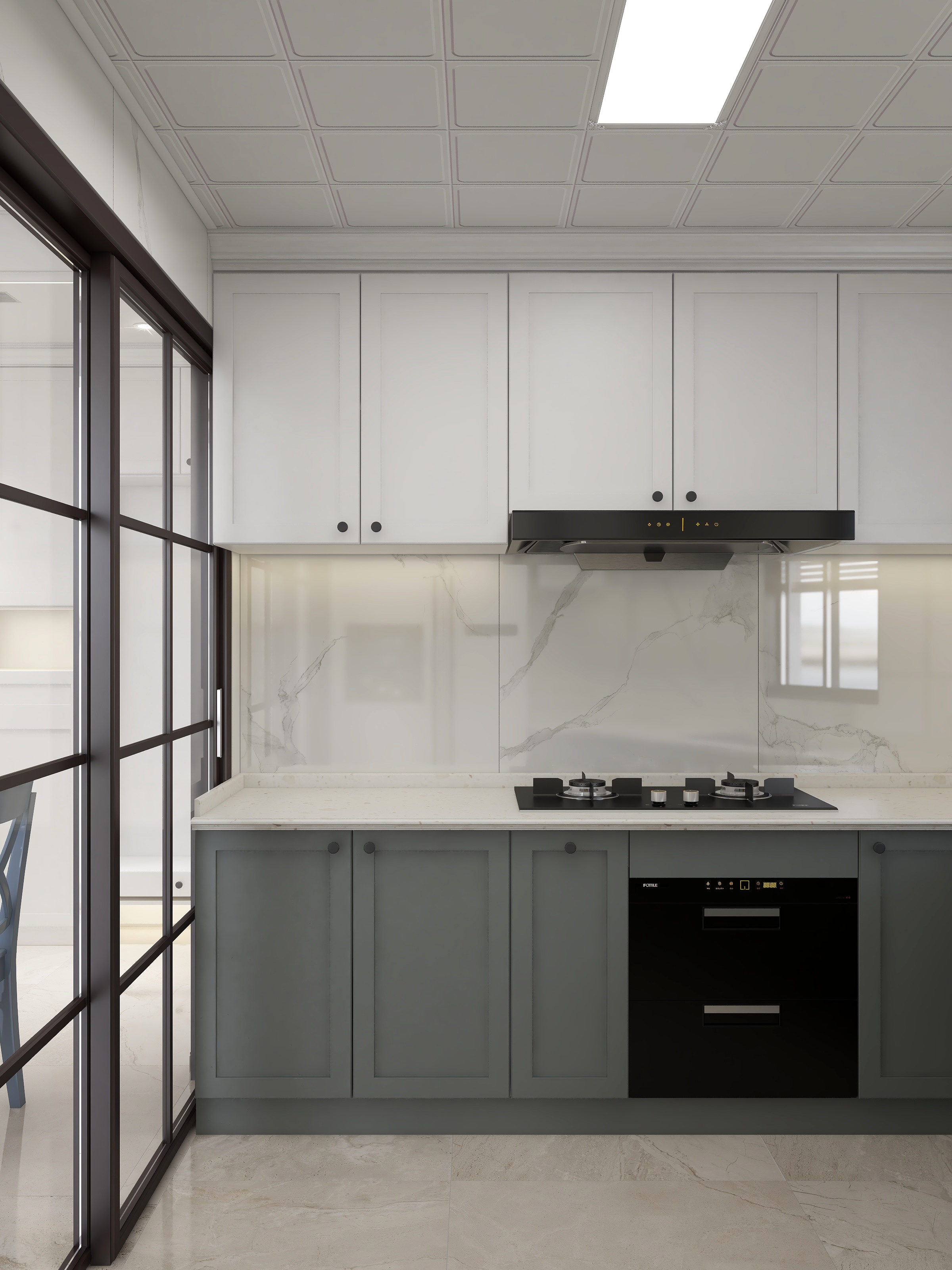 -叶文-131㎡简欧3居室装修效果图