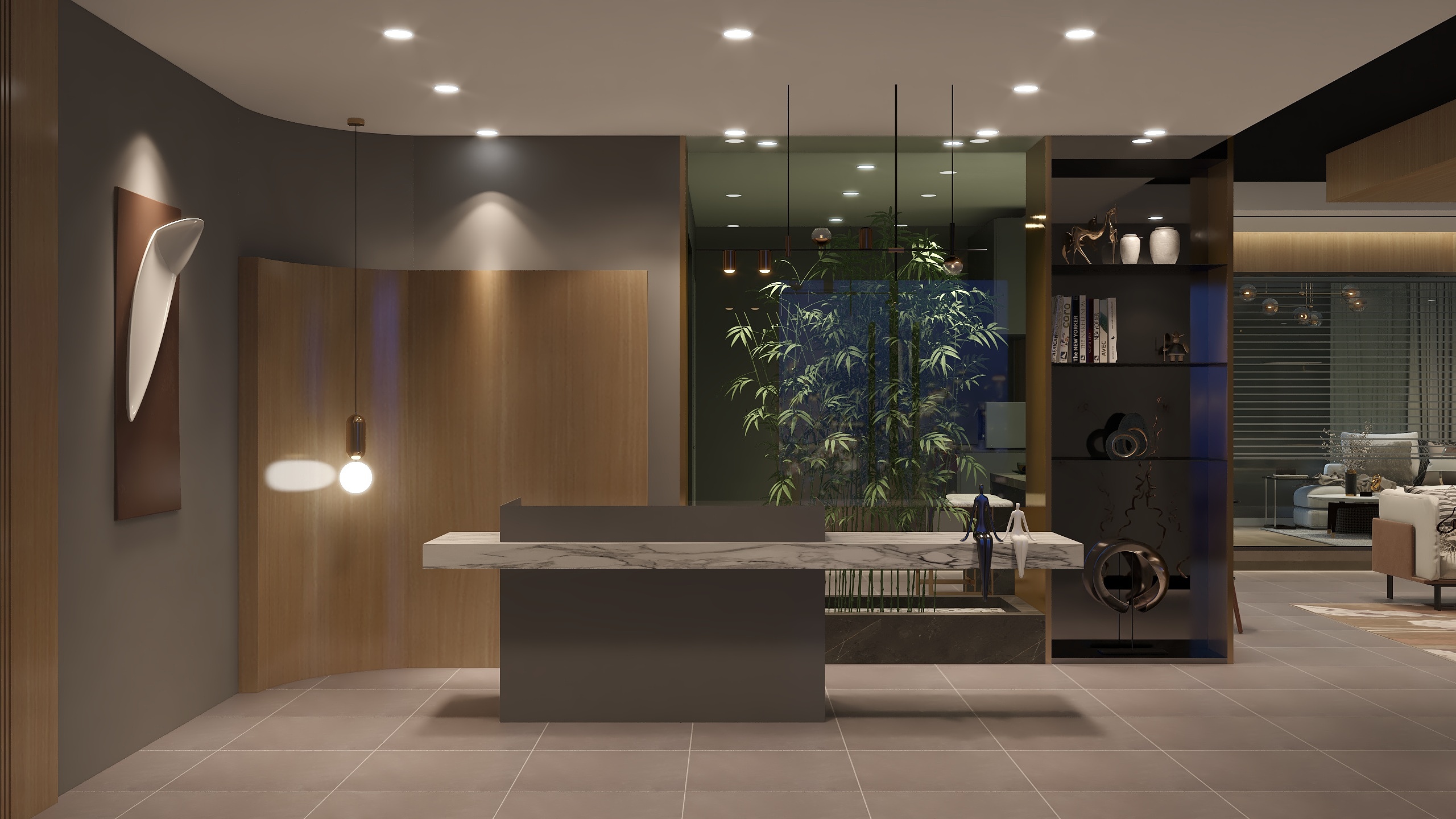 绵阳了凡设计一刘刚-现代简约-空间展示-装修设计方案