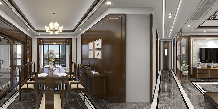 整案设计师_Awang-金龙绿城刘总新中式雅居-副本-装修设计方案