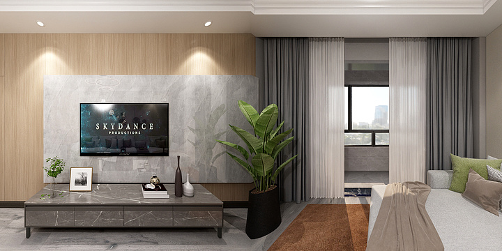 淡陌丶-惬意-现代风格-装修设计方案