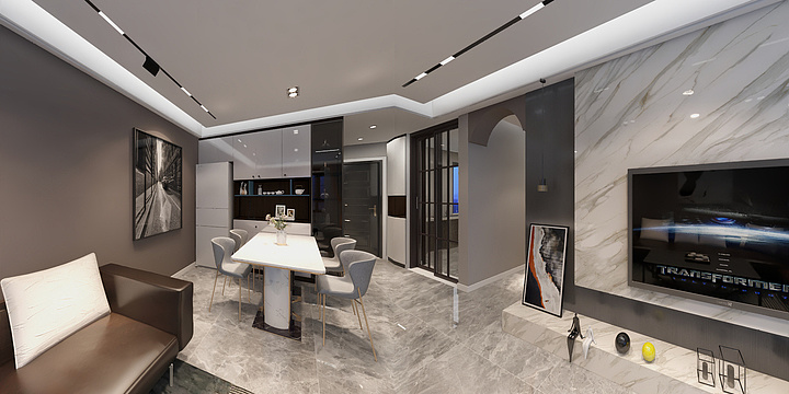 adongYIWAN-合肥小户型现代风格-装修设计方案