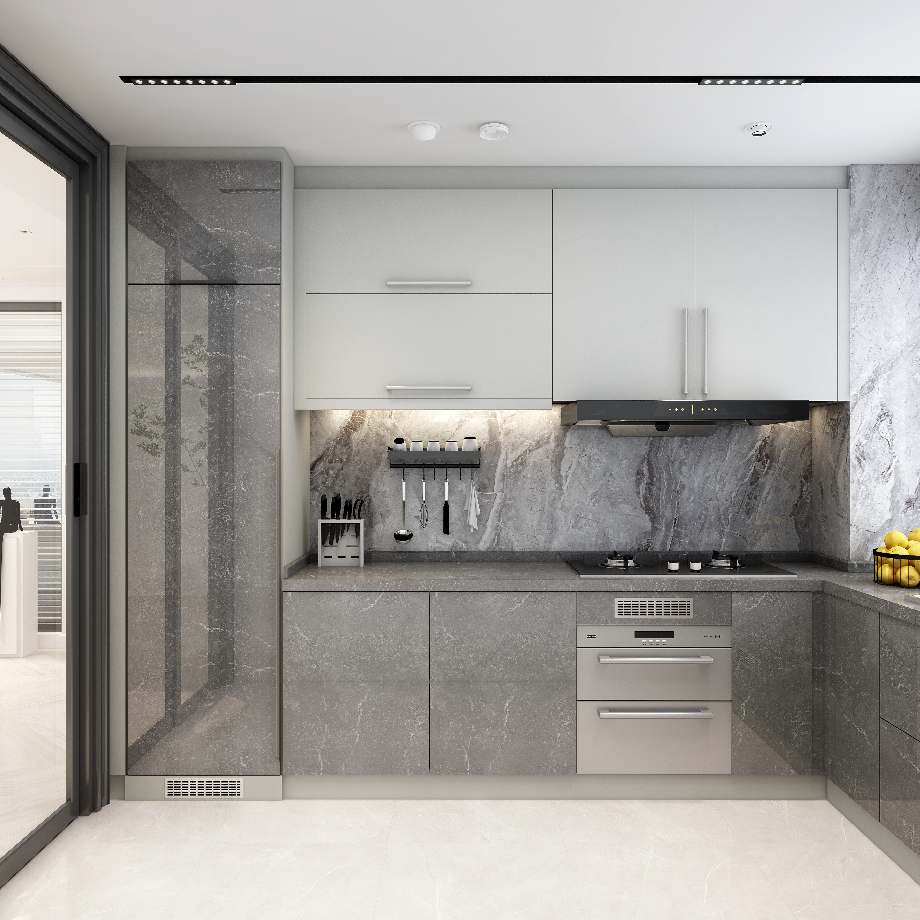 Ellen空间设计-205㎡爆改复式现代简约风格《石函舍》装修效果图