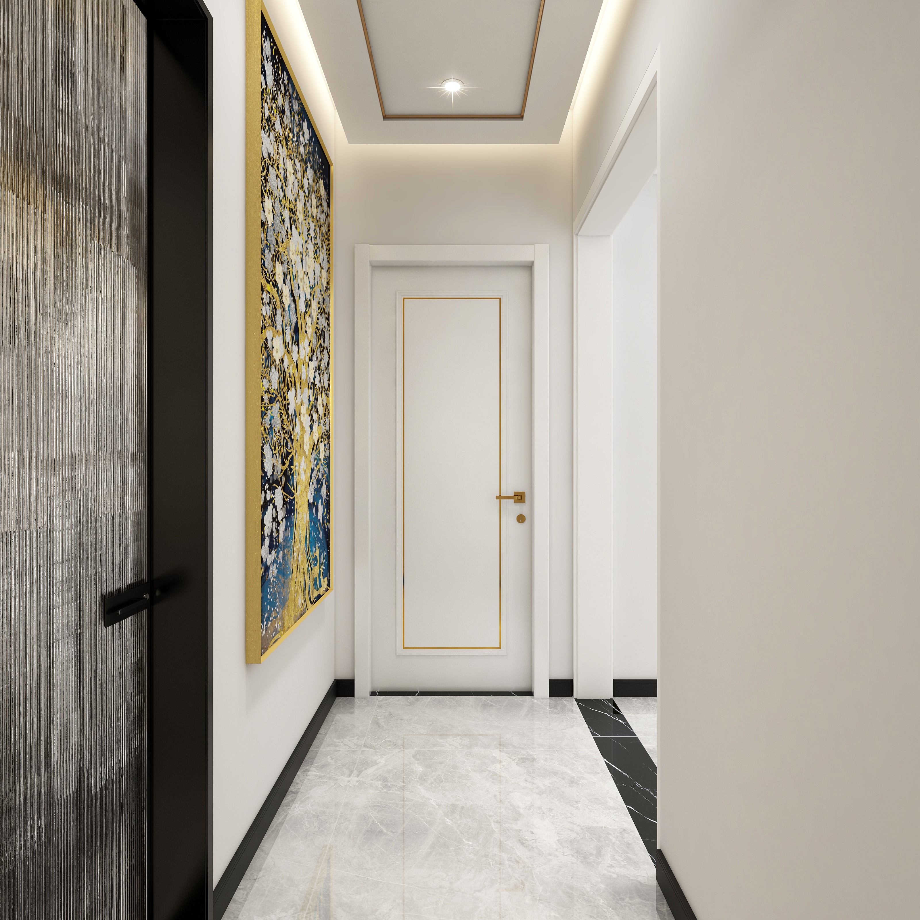 湛智华-现代轻奢124平4居装修效果图