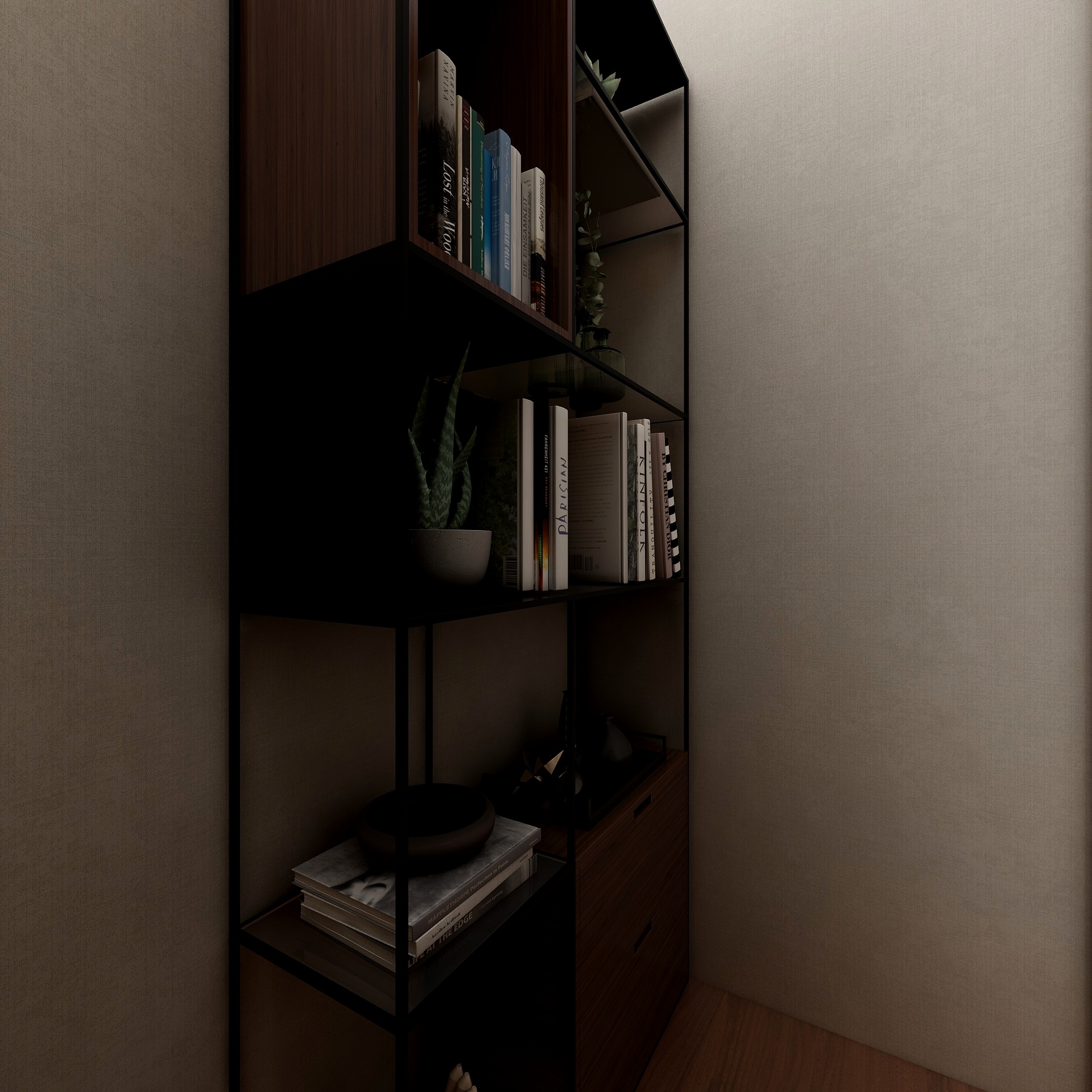 全景图888-新中式家装檀木家具装修效果图