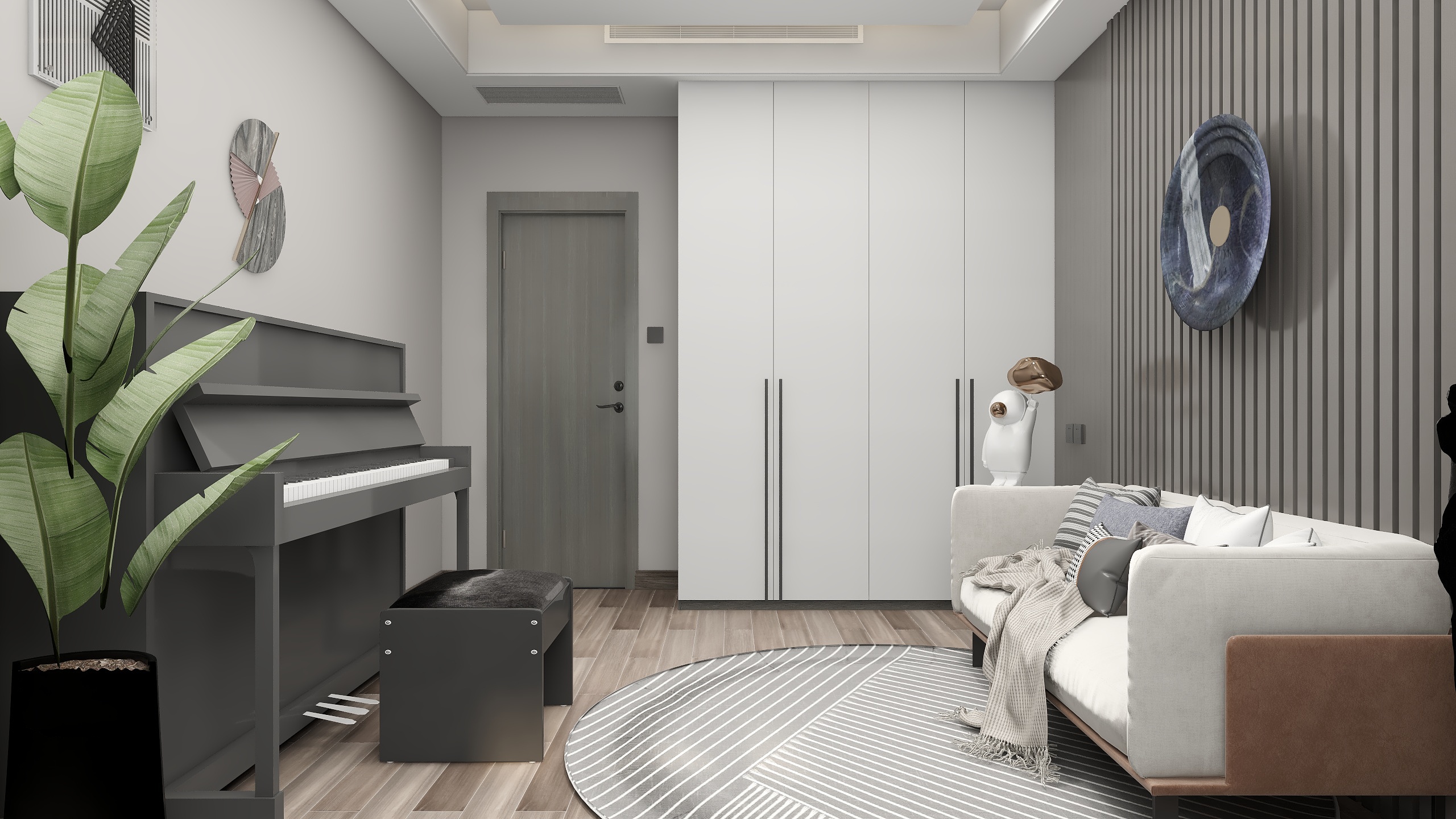 BEIYAN-DESIGN-『君墨』148平|意式轻奢三居无主灯装修效果图