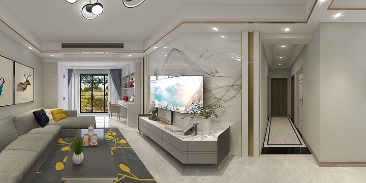 赵星淦-紫天7-2-19-1效果图-装修设计方案