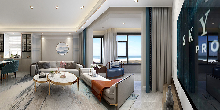 ChasinShen-新中式丨二层复式-装修设计方案