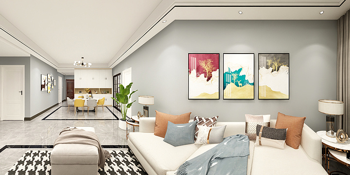 嘉禾璟衍-古蔺锦绣山水3-1204-混搭-装修设计方案