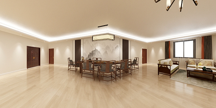 定制河南平顶山鲁山县王艳峰-四馆一中心项目-装修设计方案