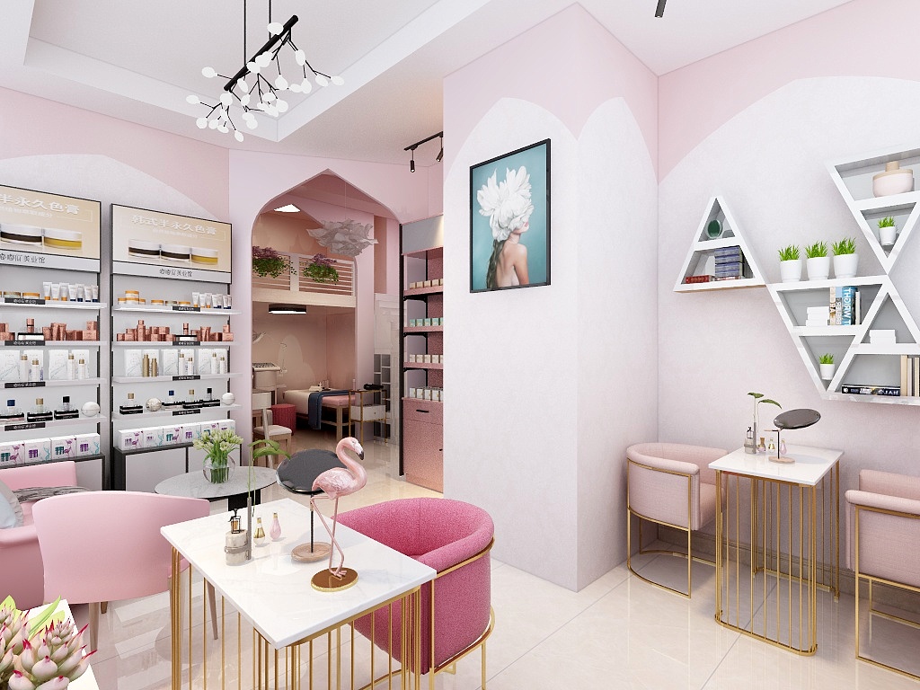 禅666666-美甲店-装修设计方案