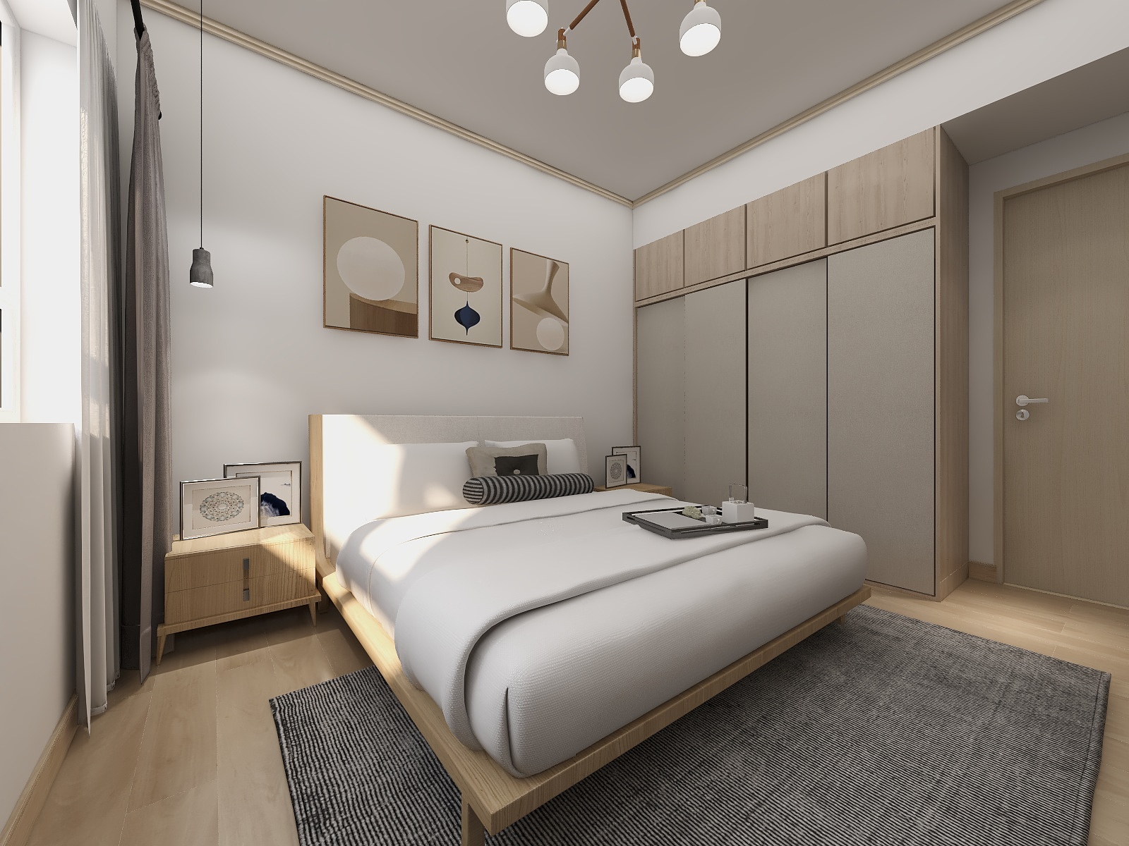 设计师朱古力-稻空间两居室-日式装修效果图