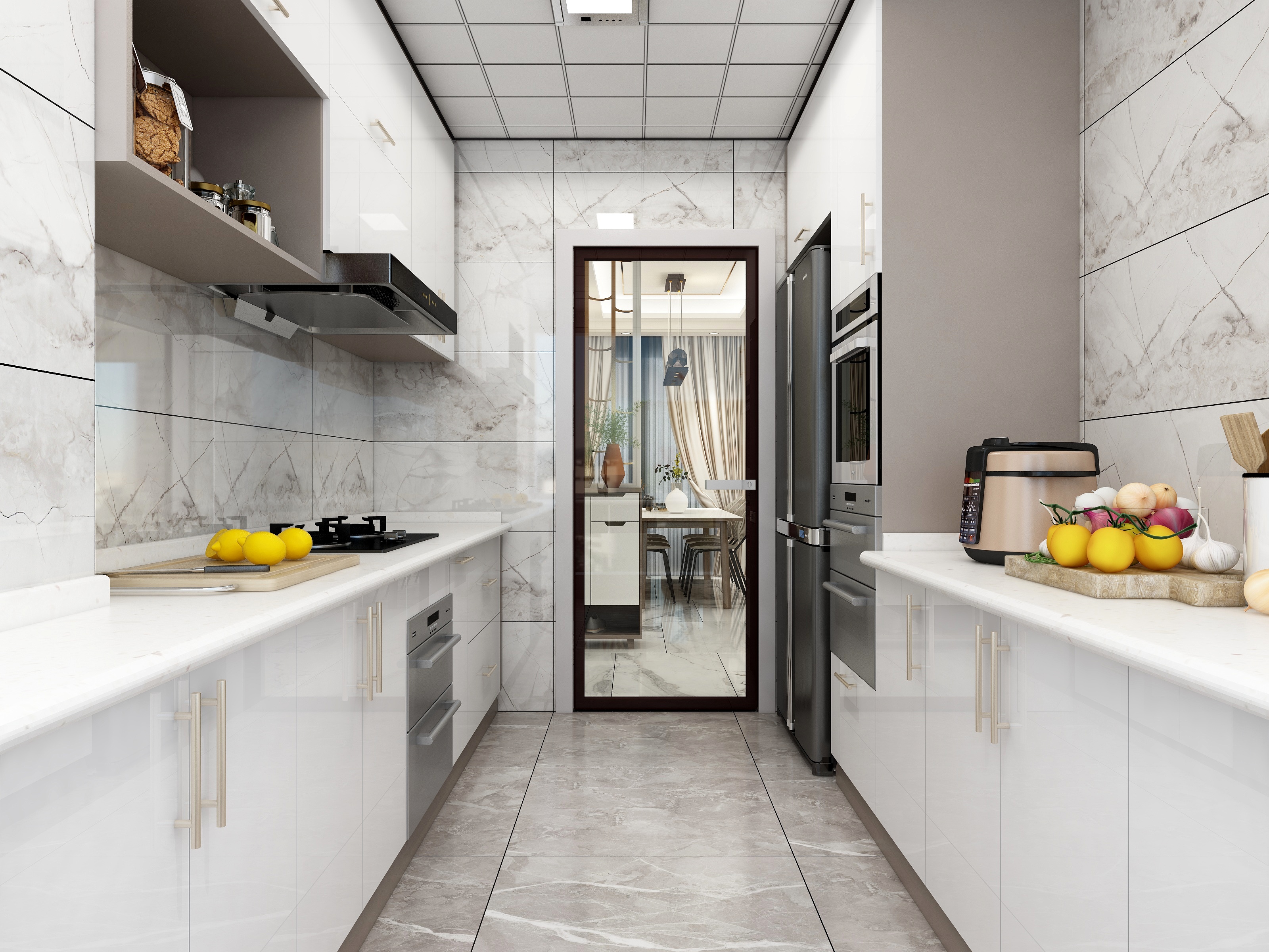 至简名设-文稳康-《雨夜》*现代轻奢装修效果图