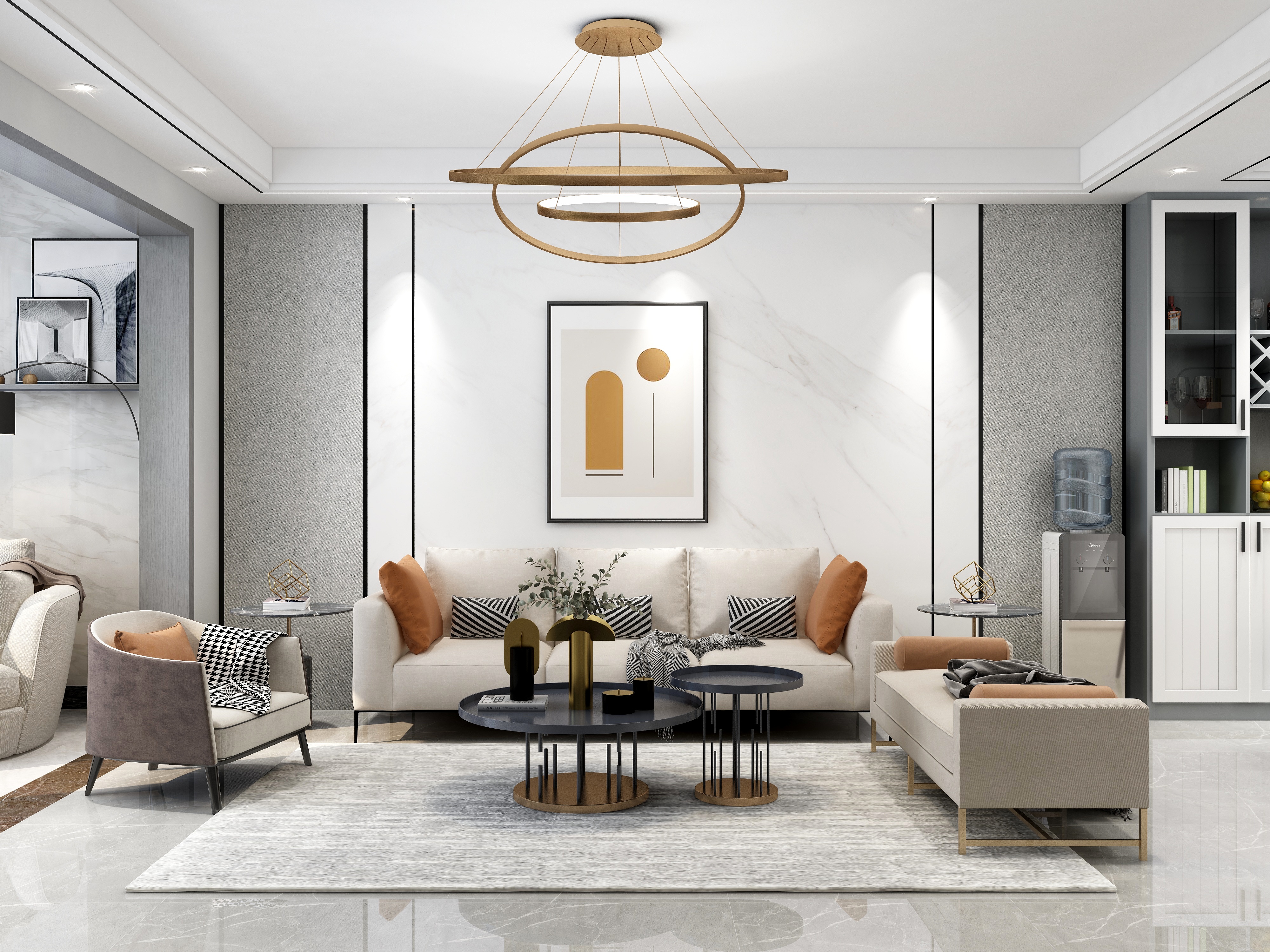 庄育霖-现代简约-韶关武江保利中兴花园装修效果图