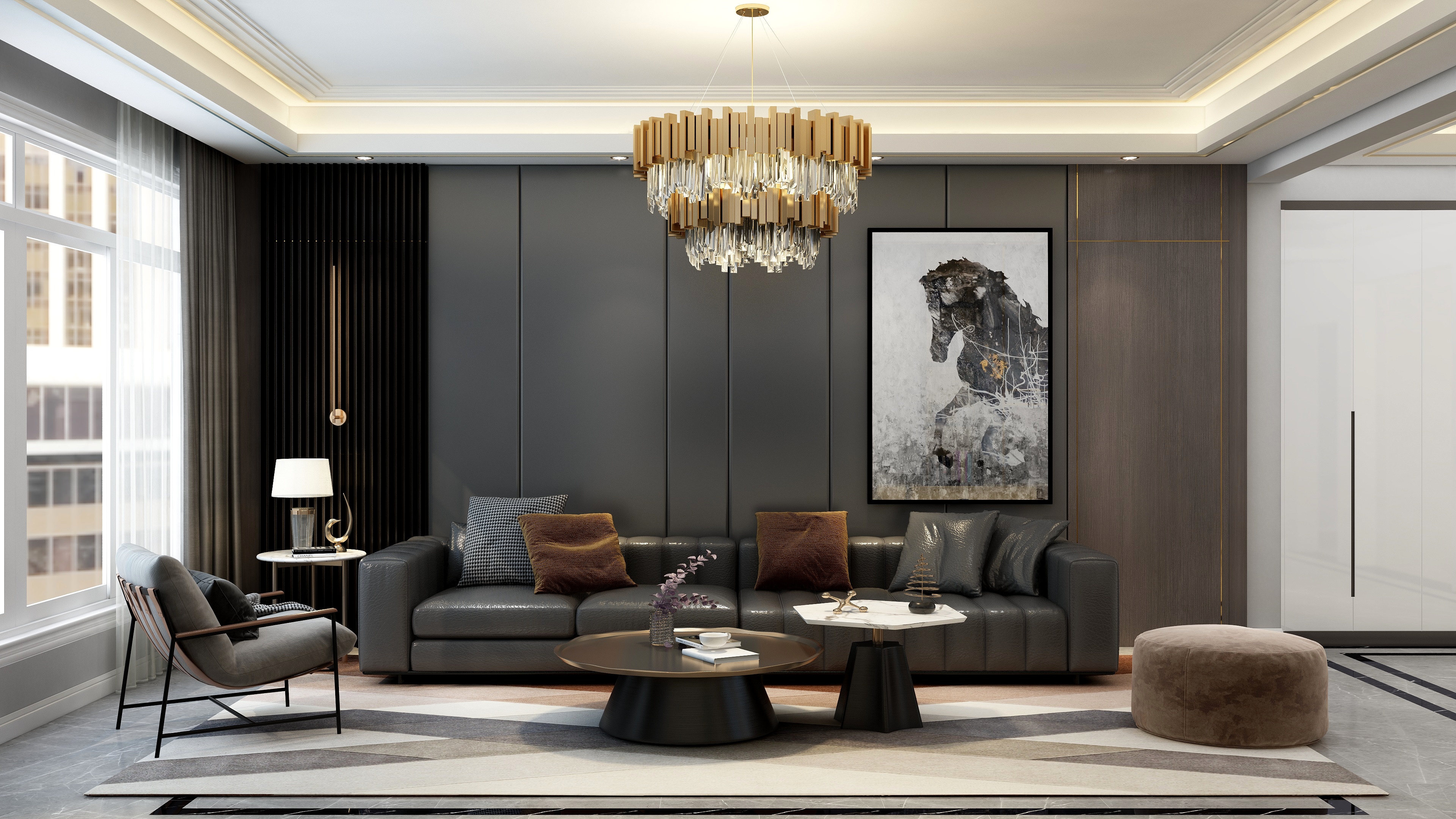 庄育霖-现代轻奢装修效果图