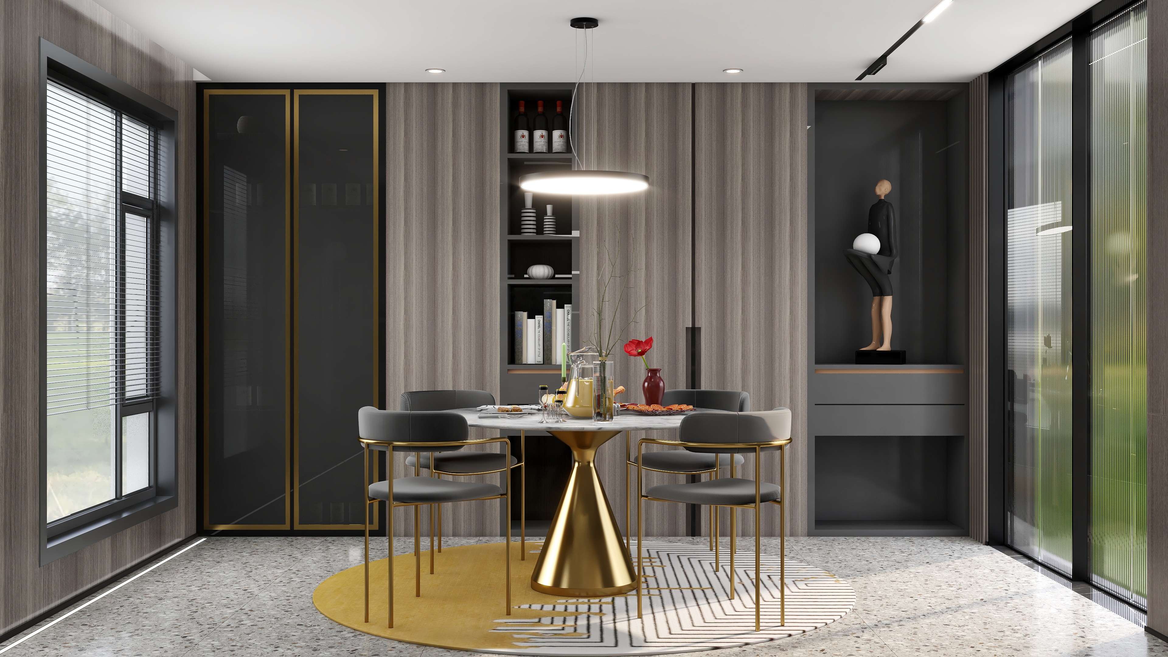 牛嵩山-【创意造】暖心相聚25平现代风厨餐空间装修效果图